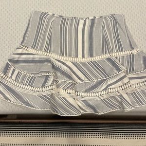 Red Carter ruffled skirt Sz L